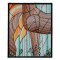 BFC1895 Variegated Horses Stained Glass