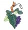 BFC0190 Lace Fabric Bowl-Grape Trellis