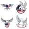 BFC1903 Four Patriotic Eagles Fun Set