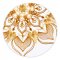 BFC1913 Large Golden Mandala Quilt Blocks