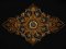 BFC1913 Large Golden Mandala Quilt Blocks