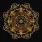 BFC1914 Circular Golden Mandala Quilt Blocks
