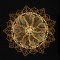 BFC1914 Circular Golden Mandala Quilt Blocks