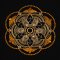 BFC1914 Circular Golden Mandala Quilt Blocks