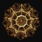 BFC1914 Circular Golden Mandala Quilt Blocks