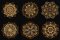 BFC1914 Circular Golden Mandala Quilt Blocks