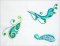BFC1982 Aquamarine Paisley and More