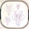 BFC1986 Lots of Floral Ornaments