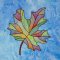 BFC2027 Stained Glass Autumn Leaves