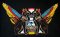 BFC2083 Large Egyptian Cats on Black