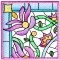 BFC2136  Pretty Colored Florals