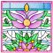 BFC2136  Pretty Colored Florals