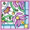 BFC2136  Pretty Colored Florals