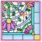 BFC2137  Pretty Colored Florals 2