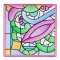 BFC2138  Pretty Colored Florals 3