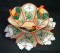 BFC0214 Lace Bowl & Doily - Roosters