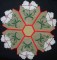 BFC0214 Lace Bowl & Doily - Roosters