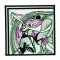BFC2146 Art Nouveau Quilt Block and Border