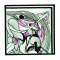 BFC2146 Art Nouveau Quilt Block and Border