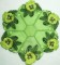 BFC0217 Lace Bowl & Doily Pansies