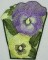BFC0217 Lace Bowl & Doily Pansies
