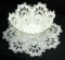 BFC0218 Lace Bowl & Doily White Lace