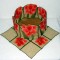 BFC0261 Lace Bowl and Doily Amaryllis