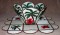 BFC0264 Lace Bowl and Doily-Tropical Palms
