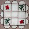 BFC0264 Lace Bowl and Doily-Tropical Palms