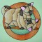 BFC0278 Stained Glass Cats