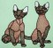 BFC0278 Stained Glass Cats