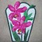 BFC0304 Lace Bowl & Doily  Watercolor Orchids