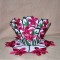 BFC0304 Lace Bowl & Doily  Watercolor Orchids