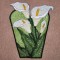 BFC0308  Lace Bowl & Doily  Calla Lily