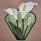 BFC0308  Lace Bowl & Doily  Calla Lily