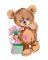 Teddy Bear with Gifts