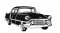 Blackwork Vintage Car no2