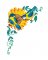 BFC31556 Blue Birds and Sunflowers