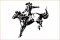 BFC31727 Blackwork Cowboy No.1