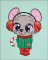 BFC31771 Christmas Mouse