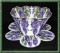 BFC0318   Lace Bowl & Doily  Wisteria