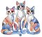 BFC32058 Cats in a Picasso Style 9
