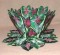 BFC0322  Lace Bowl & Doily  Caladium