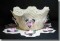 BFC0327   Lace Bowl & Doily  Three Dimensional Dogwood
