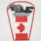 BFC0328  Lace Bowl & Doily  Canada Day