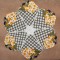 BFC0333   Lace Bowl & Doily  Watercolor Bouquet