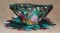 BFC0340 Lace Bowl & Doily  Coral Reef