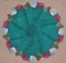 BFC0340 Lace Bowl & Doily  Coral Reef
