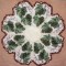 BFC0343 Lace Bowl & Doily  Vintage Grapes