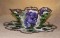 BFC0343 Lace Bowl & Doily  Vintage Grapes